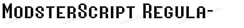 ModsterScript Regula字体转换